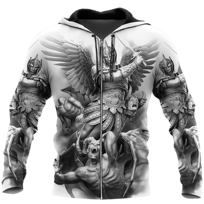 Sweat à capuche à fermeture éclair pour hommes, imprimé croix de jésus en 3D, dieu, Cool, Harajuku, chevaliers templiers, pull à manches longues pour hommes, nouvelle collection automne et hiver