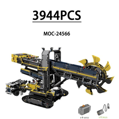 MOC-24566 nouveau 42055 Slick seau roue pelle grue modèle 3944 pièces bloc de construction jouets enfants jouets garçon cadeaux de noël
