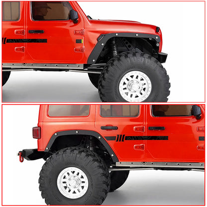 AXSPEED-Roue en acier inoxydable EyebloggFender Flares pour Axial SCX10 III AXI03007 Guitar EP Wrangler 1/10 RC inoler Car Shell Body Parts