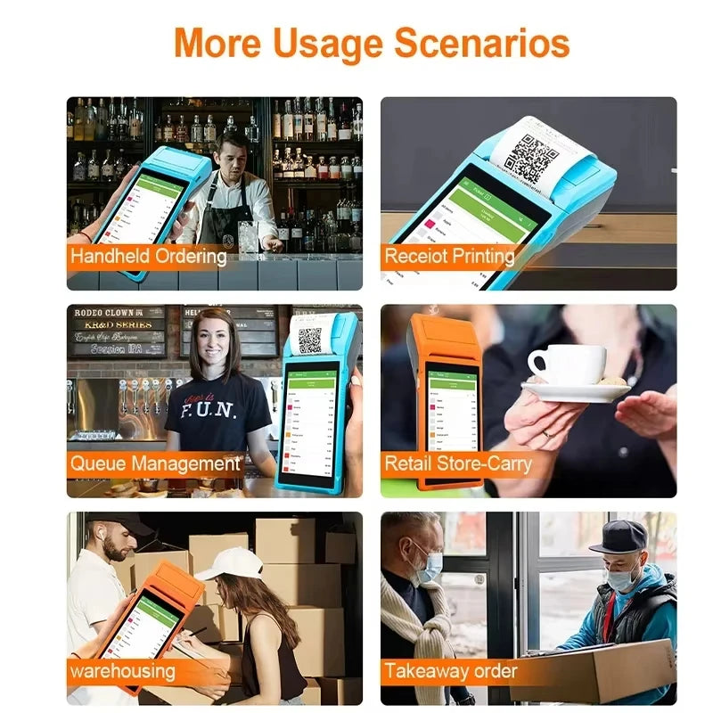 Imprimante thermique portative de reçu de position de Q1 Q2 de 58mm Terminal Android imprimante de billets de facture Mobile sans fil Bluetooth PDA avec la numérisation