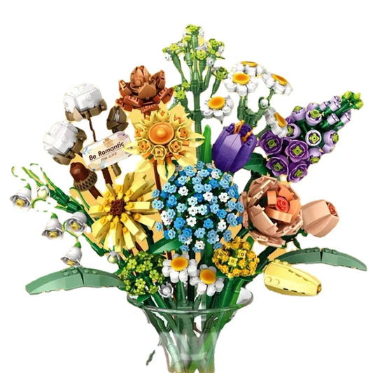 LOZ mini blocs blocs de construction filles jouets briques à monter soi-même fleurs Puzzle femmes cadeau décor à la maison 1670 1671 1672