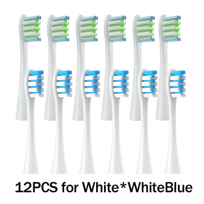 Têtes de brosse de remplacement, scellées sous vide, emballées, pour Oclean X PRO/ Z1/ F1/ One/ Air 2 /SE, buses de nettoyage en profondeur souples DuPont, 12 pièces