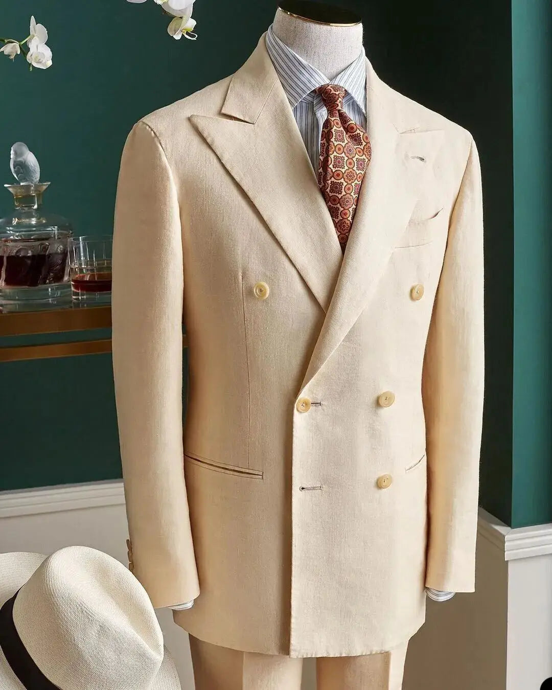 Blazer formel pour hommes, manteau blanc crème, smokings de mariage ajustés, costumes de loisirs, 1 pièce personnalisés