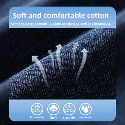 Jean d'affaires droit en Denim, Ultra-fin, respirant, ample, nouvelle collection 2025