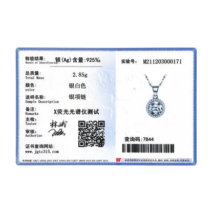 Collier de marque de luxe en argent Sterling 925 véritable avec 2.0Ct AAAAA niveau Zircon colliers cadeau bijoux pour femmes