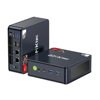 GMKtec M6 Mini PC AMD R5 6600H 6 cœurs 12 fils ordinateur 16GB DDR5 512GB PCIe 3.0 SSD WiFi 6 BT5.2 Mini PC ordinateur de bureau