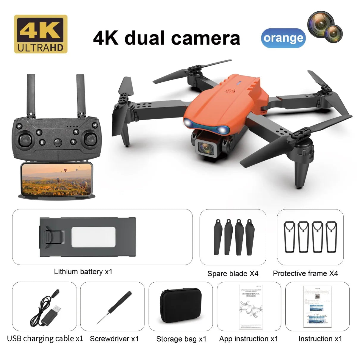 E99 K3 Pro 4k Drone HD caméra grand Angle Mode de maintien élevé pliable Mini Dron WIFI photographie aérienne RC quadrirotor jouets hélicoptère