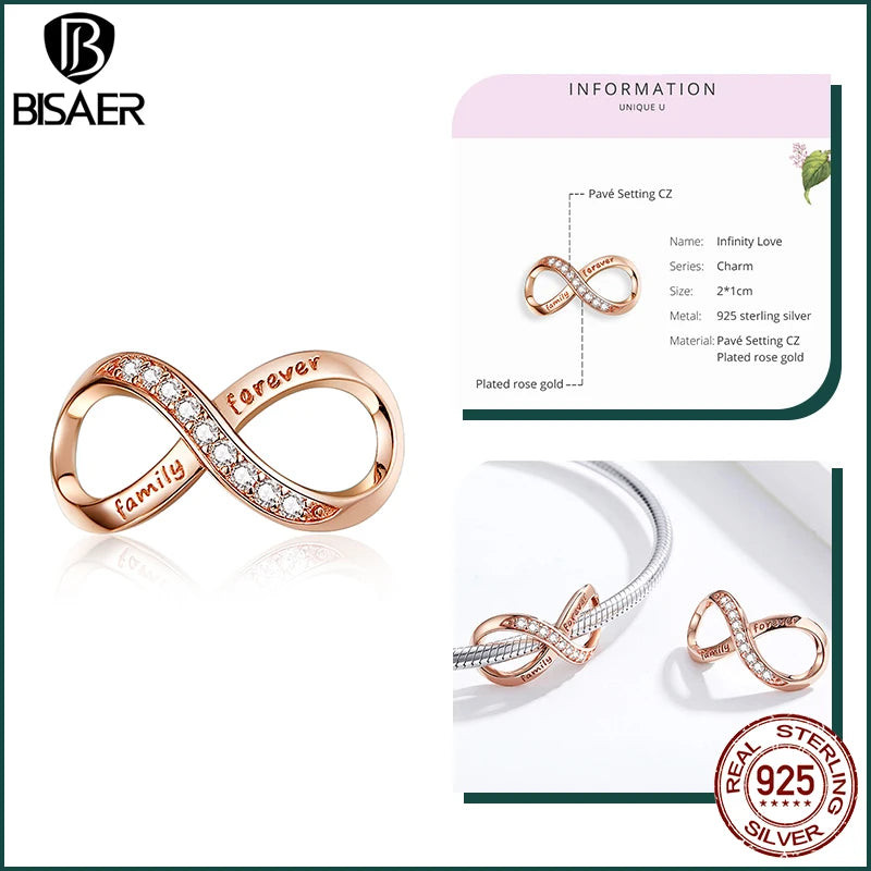 BISAER 925 en argent Sterling mignon chien breloque perle teckel animal de compagnie pendentif platine plaqué ajustement femmes Bracelet à bricoler soi-même bijoux fins