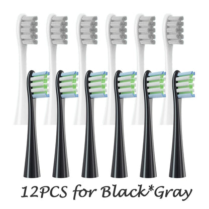 Têtes de brosse de remplacement, scellées sous vide, emballées, pour Oclean X PRO/ Z1/ F1/ One/ Air 2 /SE, buses de nettoyage en profondeur souples DuPont, 12 pièces