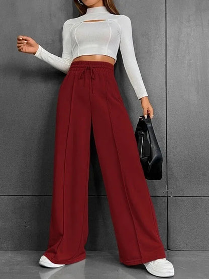 Automne nouveau jambe droite pantalon de survêtement ample pantalon à jambes larges pour la danse en plein air pantalon Long décontracté confortable coupe ample pantalons longs