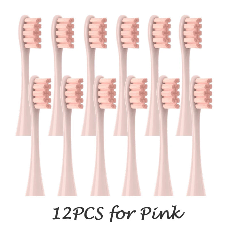 Têtes de brosse de remplacement, scellées sous vide, emballées, pour Oclean X PRO/ Z1/ F1/ One/ Air 2 /SE, buses de nettoyage en profondeur souples DuPont, 12 pièces