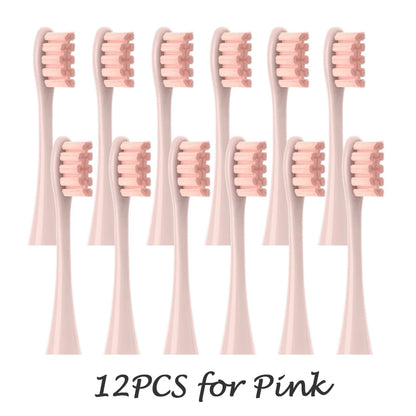 Têtes de brosse de remplacement, scellées sous vide, emballées, pour Oclean X PRO/ Z1/ F1/ One/ Air 2 /SE, buses de nettoyage en profondeur souples DuPont, 12 pièces