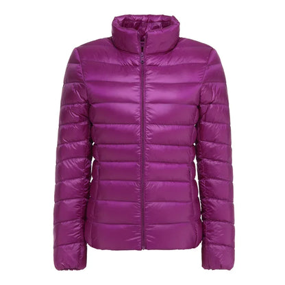 2025 nouveau UZZDSS automne femmes ultraléger mince doudoune 90% duvet de canard blanc vestes à capuche manteaux costume vestes WYRF 1051968