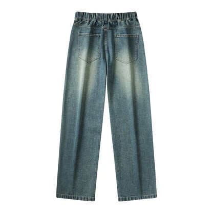 Jean surdimensionné pour hommes, pantalon Extra Long, longueur au sol, épais, 115cm, 110cm, jambes droites, 190cm, automne
