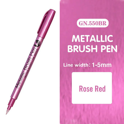 Stylos marqueurs métalliques 12 couleurs,