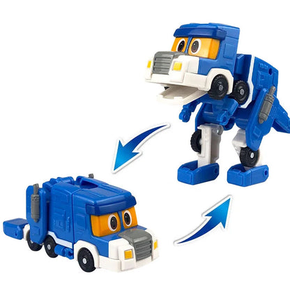 Min Gogo Dino ABS déformation voiture/avion figurines REX/PING/VIKI/TOMO Transformation dinosaure jouets pour enfants cadeau