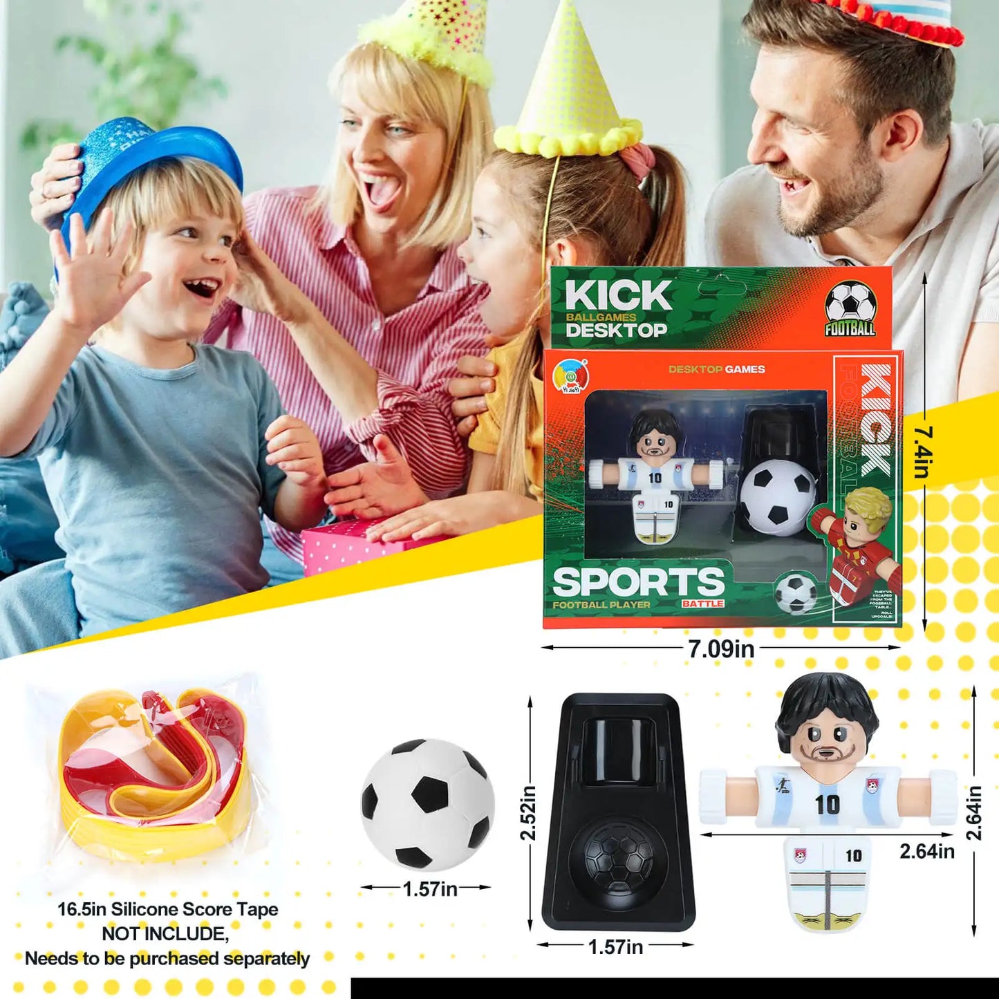 Nouveaux joueurs de football Fidget Spinner, jeu de baby-foot de table, jouets pour enfants, décor de bureau anti-Stress pour Collection