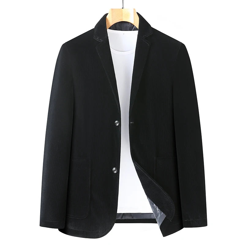 8XL 7XL 6XL nouveau classique couleur unie velours côtelé Blazer costume hommes costume d'affaires veste décontracté ample Jaqueta Masculina hommes vêtements