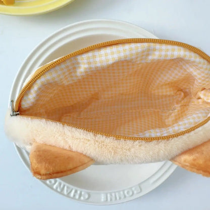 Trousse à crayons en peluche mignonne,