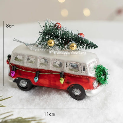 Ornement de noël en verre, décorations de joyeux noël pour la maison, ornement d'arbre de noël 2024, cadeau pour enfants, bonne année 2025