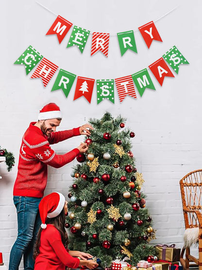 Guirlande drapeaux de Noël