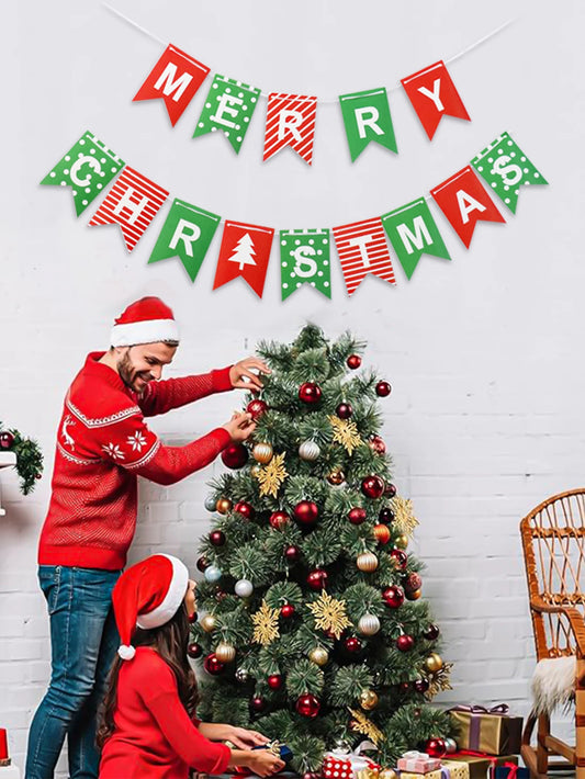 Guirlande drapeaux de Noël