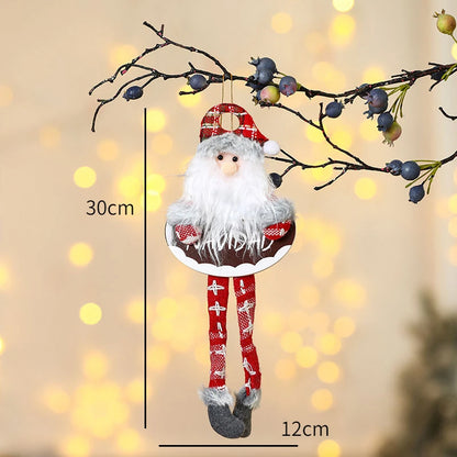 Décorations d'arbre de noël pour nouvel an 2022, poupées mignonnes, pendentif, décoration de maison, ornements d'arbre de noël, cadeau de noël, 2021