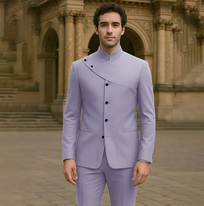 Costumes pour hommes charmants, personnalisés, haute couture, simple boutonnage, deux pièces (veste + pantalon), ensemble droit Simple et intelligent pour hommes
