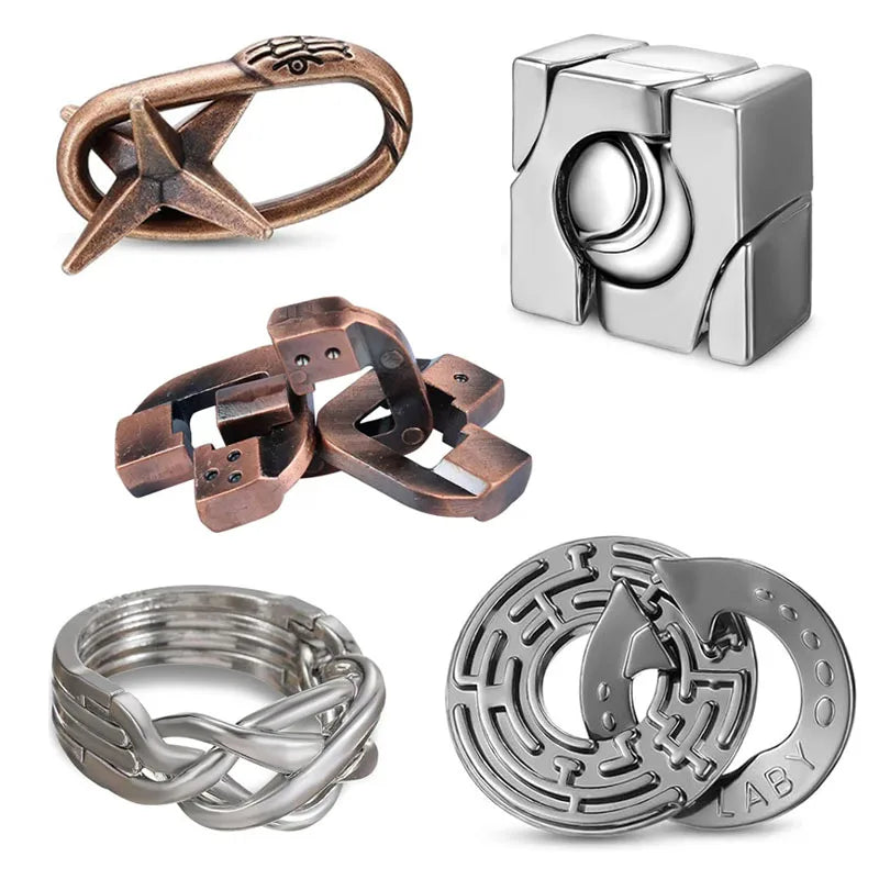 Classique IQ métal Puzzle casse Tete jouets éducatifs jeux ments pour adultes enfants nouveauté cadeaux Juegos De Inteligencia