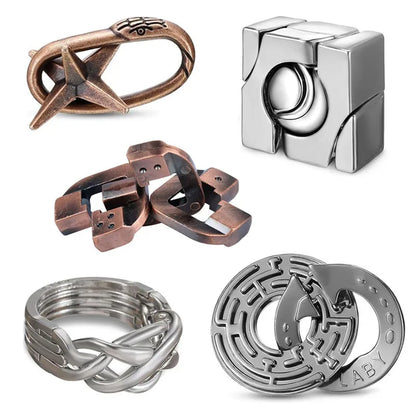 Classique IQ métal Puzzle casse Tete jouets éducatifs jeux ments pour adultes enfants nouveauté cadeaux Juegos De Inteligencia