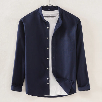 Chemises à manches longues pour hommes, style chinois, 100% coton, streetwear décontracté, médicaments, vêtements à la mode