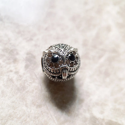 Perles hibou automne 925 en argent Sterling, cadeau européen, accessoires de bijoux pour femmes et hommes