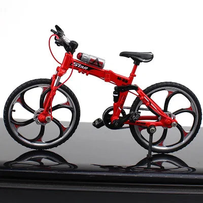 Modèle de vélo en métal moulé sous pression, échelle 1:10, ville pliée, course sur route, cyclisme, Mini vélo pour Collection, ami, cadeau pour enfants, jouets pour garçons
