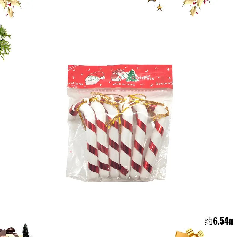 Décorations sucre d'orges de noël de 7cm