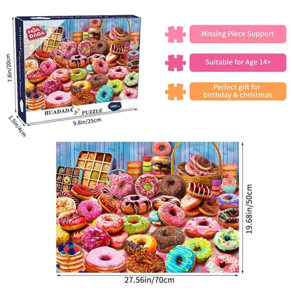 Puzzle 1000 pièces pour adultes, jeu de compétences imposibles pour toute la famille, Puzzle coloré, cadeau