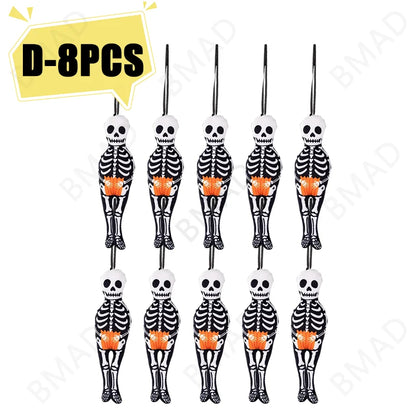 Pendentif décoratif suspendu pour Halloween, citrouille, chat noir, fantôme, crâne, ornement pour fête, jour des morts, décoration d'halloween pour la maison