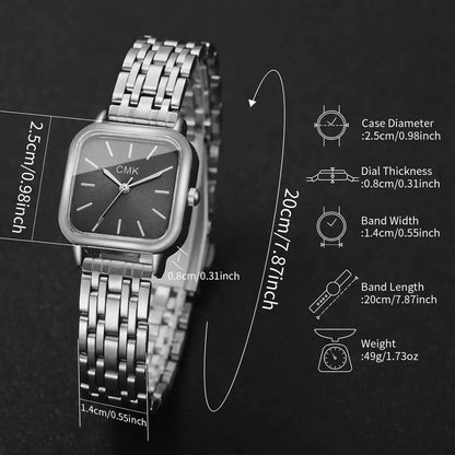 Mode carré femmes  montre-bracelet à Quartz  (sans boîte)