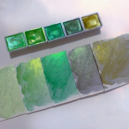 Ensemble de pigments d'interconnexion nacrés monochromes, fournitures d'art et de peinture, peinture à ongles, pigment décoratif solide, 2ml, 36 documents