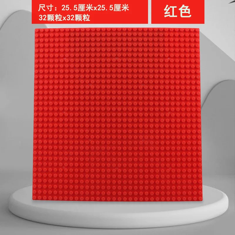 Plaques de base en plastique pour blocs de construction classiques, 32x32 points, jouets de bricolage pour enfants, briques de ville compatibles