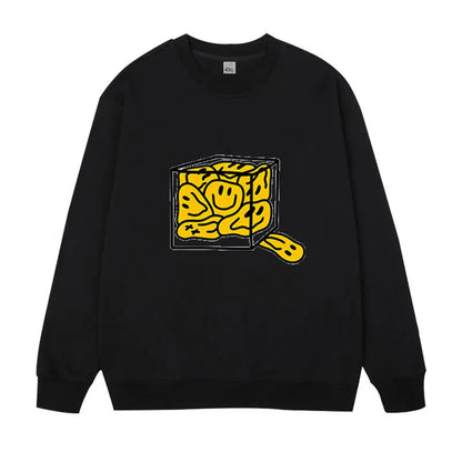 Grande taille hommes sweat pulls pull surdimensionné 6XL 7XL homme col rond manches longues imprimé noir hauts amples vêtements masculins