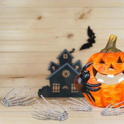 Ornement de main de crâne d'halloween, décor de fête d'horreur pour maison hantée, accessoire de main, cadeau de rassemblement de carnaval