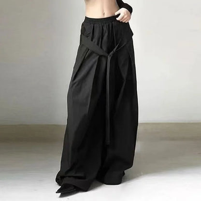Jupe trapèze Vintage Y2k pour femmes, jupe mi-longue Harajuku rétro des années 90, jupes asymétriques esthétiques, vêtements à la mode des années 2000, été 2025
