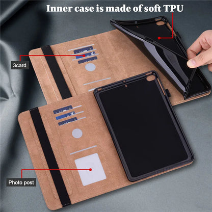 Pour Xiaomi Pad 5 6 Coque 11 pouces couverture en cuir d'affaires pour Funda Mi Pad 5 6 Pro étui pour Redmi Pad SE étui portefeuille support