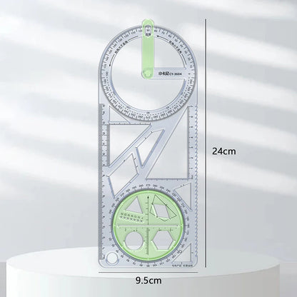 Règle géométrique multifonctionnelle