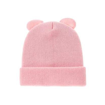 Bonnet en laine pour enfants, bonnet au crochet pour enfants, bonnet Skullies pour enfants, document solide pour fille et garçon, mignon et chaud, hiver, 1 à 4 ans