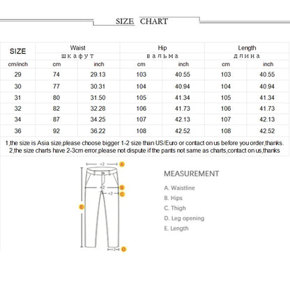 Pantalon cargo en denim pour hommes, taille élastique, couleur unie, délavé, coupe cintrée, décontracté, avec plusieurs poches, pour un usage quotidien