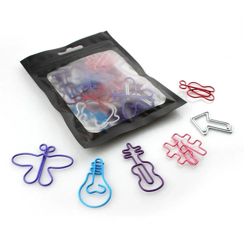 30 pièces Kawaii papier Clips signet papeterie Scrapbook Gadget fournitures scolaires bureau mignon bureau Orgainzer accessoires