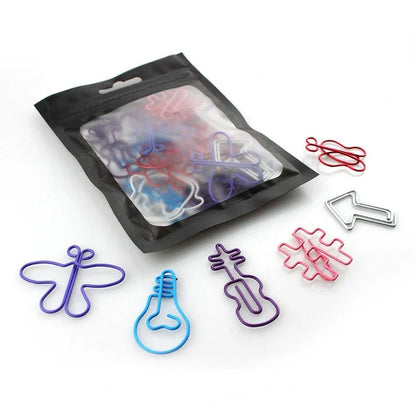 30 pièces Kawaii papier Clips signet papeterie Scrapbook Gadget fournitures scolaires bureau mignon bureau Orgainzer accessoires