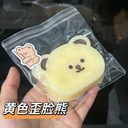 Jouet ours Squishy à presser, mignon décor de bureau, anti-Stress amusant, décompression, Fidget, cadeaux pour adolescents et enfants