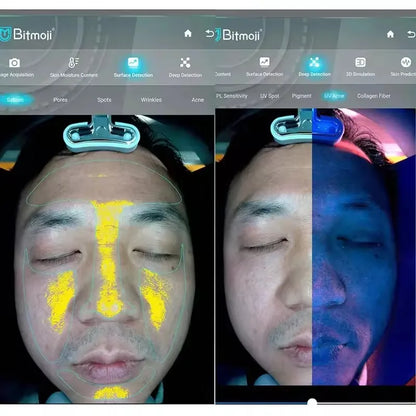 Scanner de peau 3D, analyseur de soins du visage, Machine de moniteur, miroir magique, Test Portable, détecteur d'anglais, analyse de Test de caméra faciale